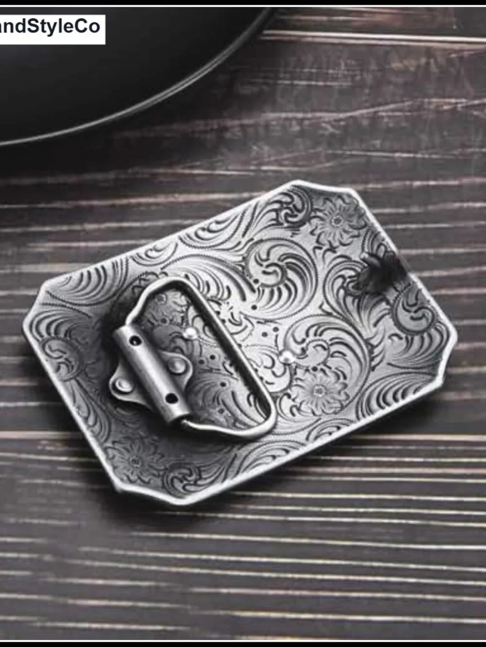 Western Belt Buckle Initial Letter A-Z Cowboy Zinc Alloy